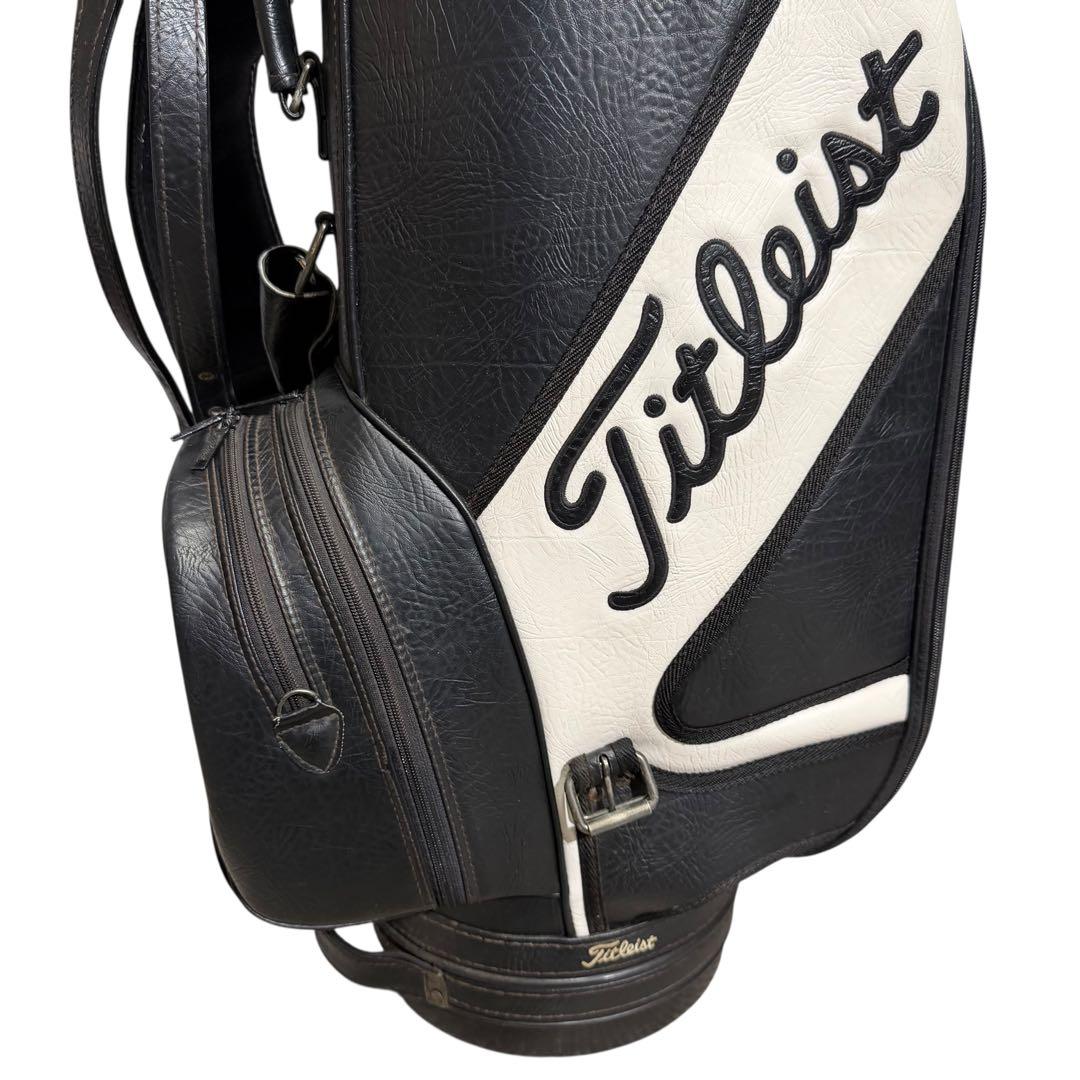 【超希少】Titleist 本革 キャディバッグ 6分割 廃盤 高級モデル
