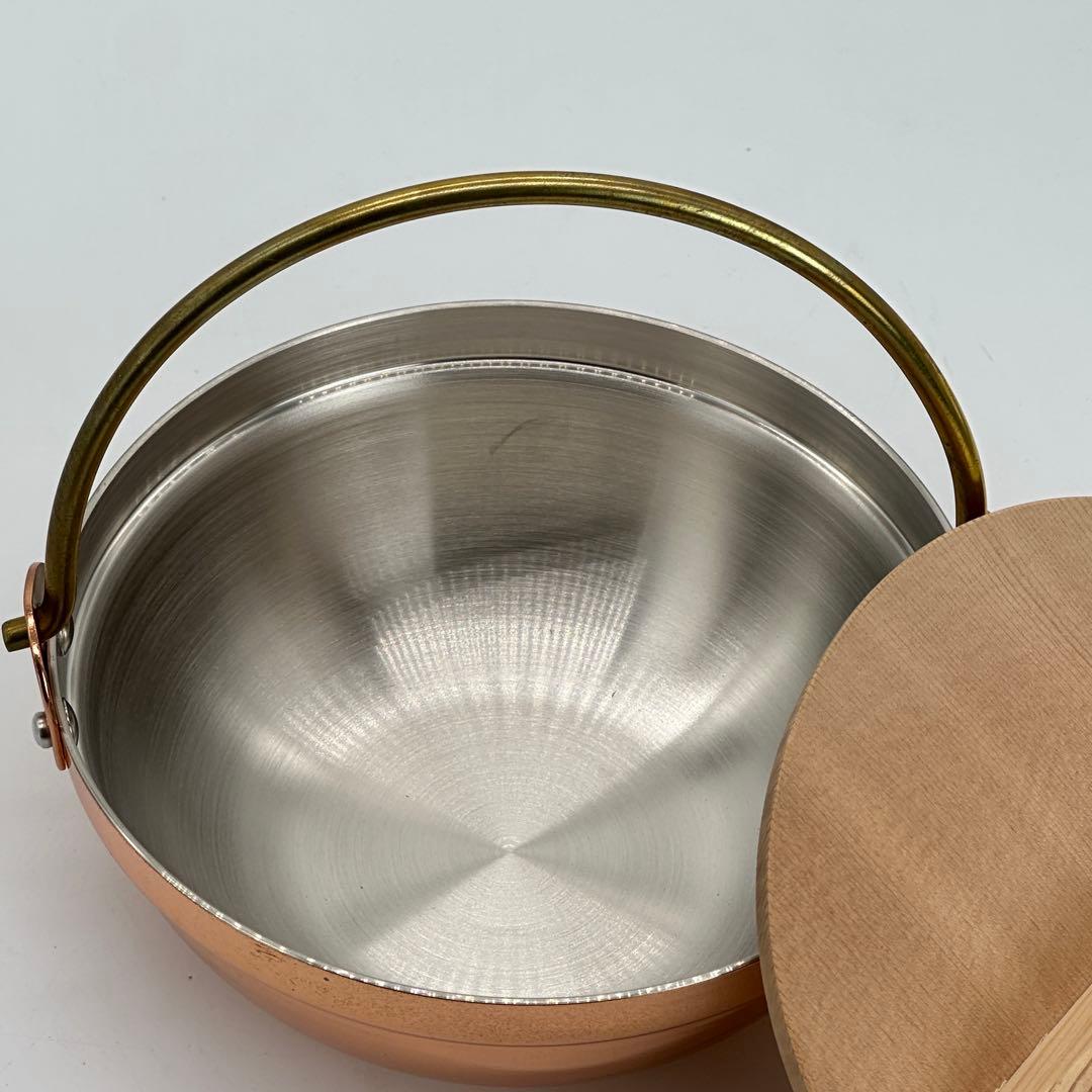 新光堂 新品 残り1点 銅製 一人用 段付 鍋14cm S-5003 燕三条製