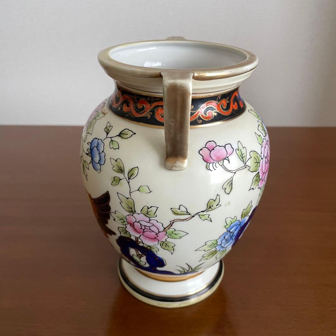 安*治様 オールドノリタケ　花鳥文　花瓶