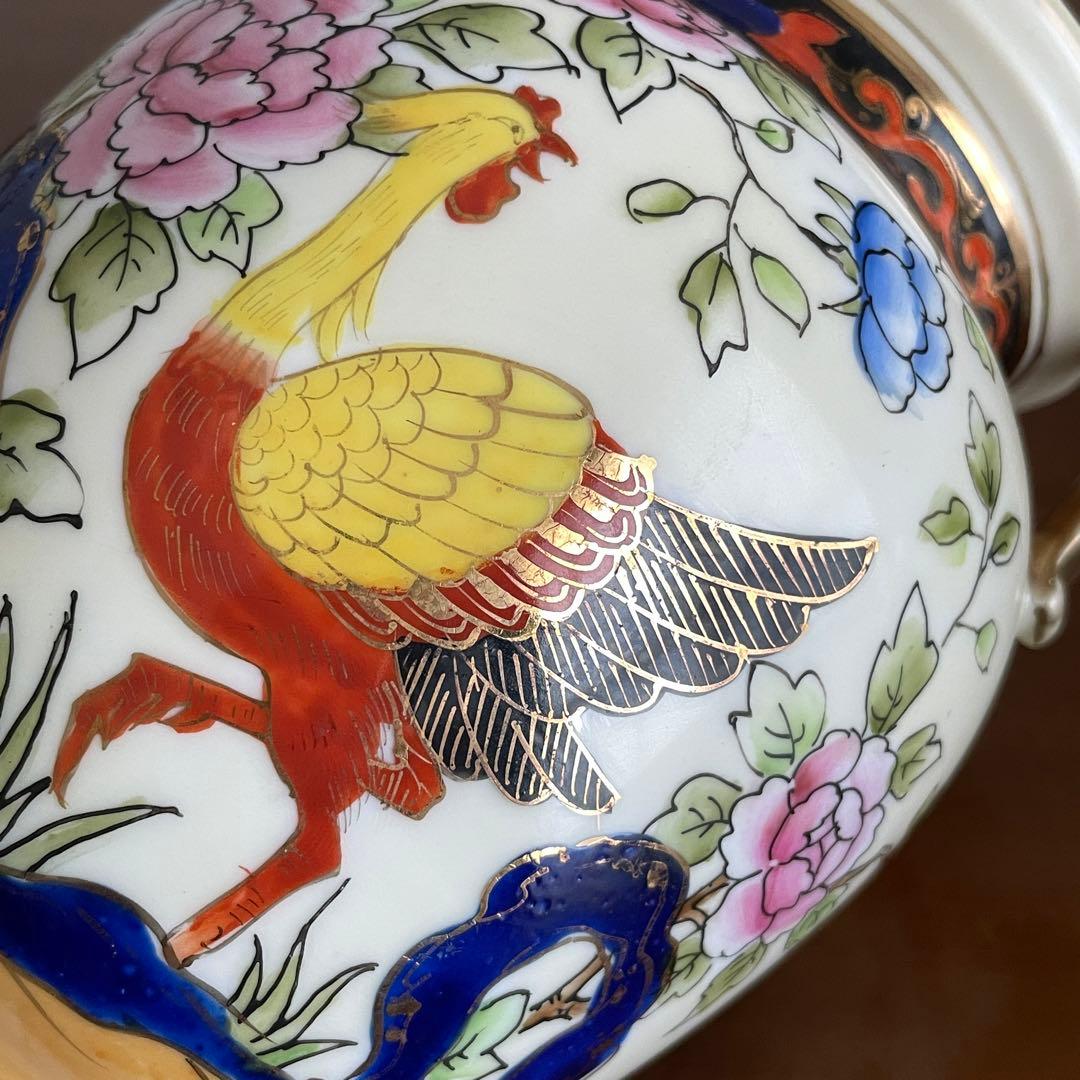 安*治様 オールドノリタケ　花鳥文　花瓶