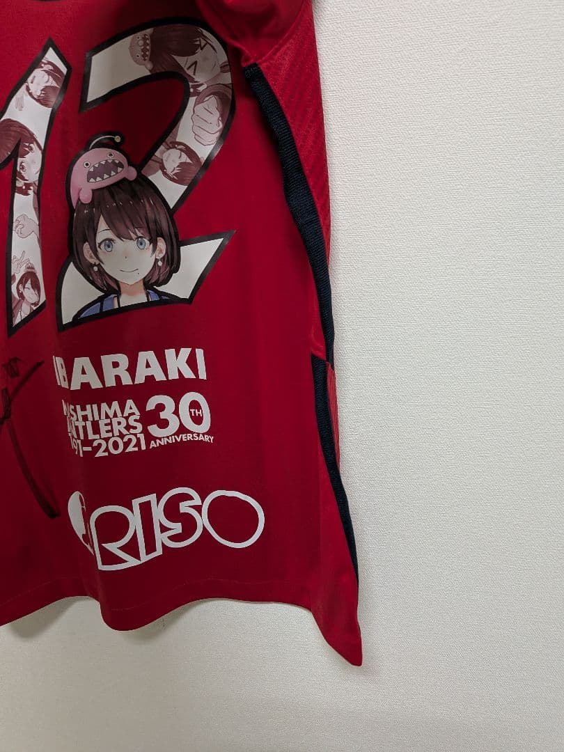 【鹿島アントラーズ】30周年茨ひよりユニフォーム、本山雅志さん直筆サイン入り