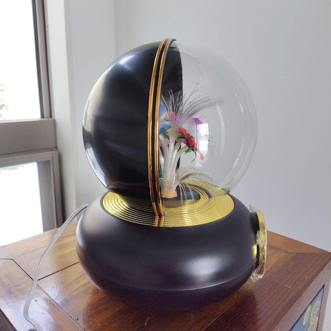 未使用極美品！昭和レトロ当時物 前田漆器店 ファイバー ドーム型置き時計