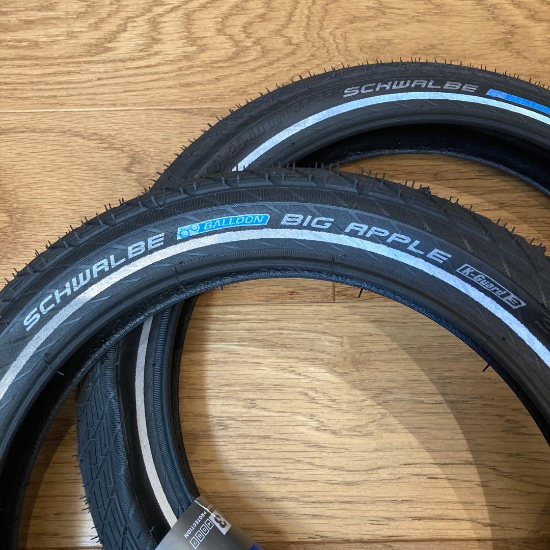 シュワルベ　ビッグアップル BIG APPLE 14×2.0 仏式チューブセット