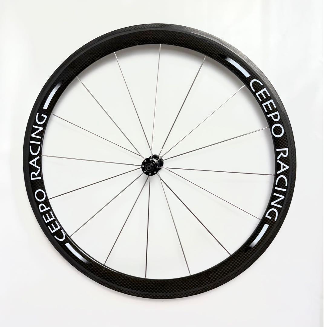 超軽量440g希少！CEEPO RACING カーボンフロントホイール★650c