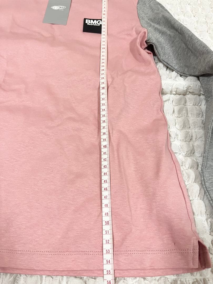 【新品❣️】ビームスゴルフ　エンボスロゴ　ロングスリーブ　モックネック　ピンク