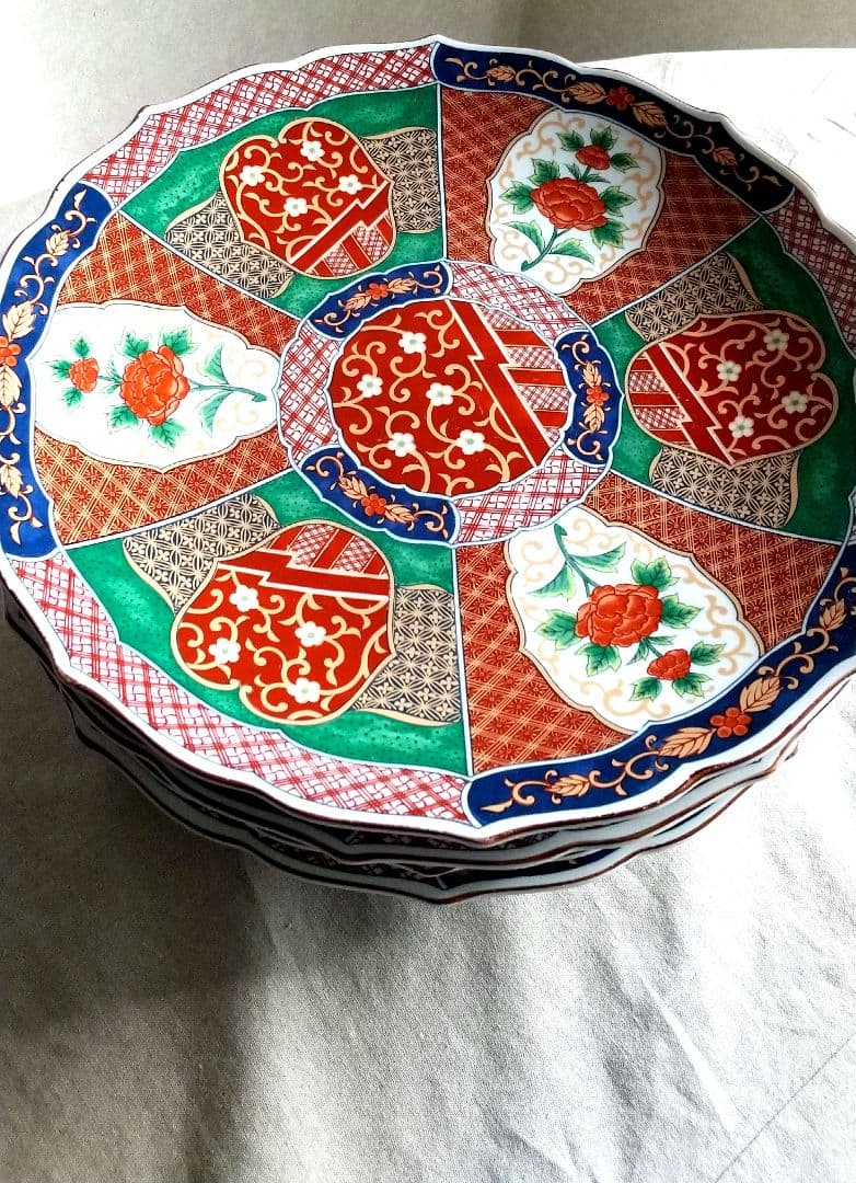 【大皿４枚】 有田焼き 古伊万里 醍醐窯（直径30cm）
