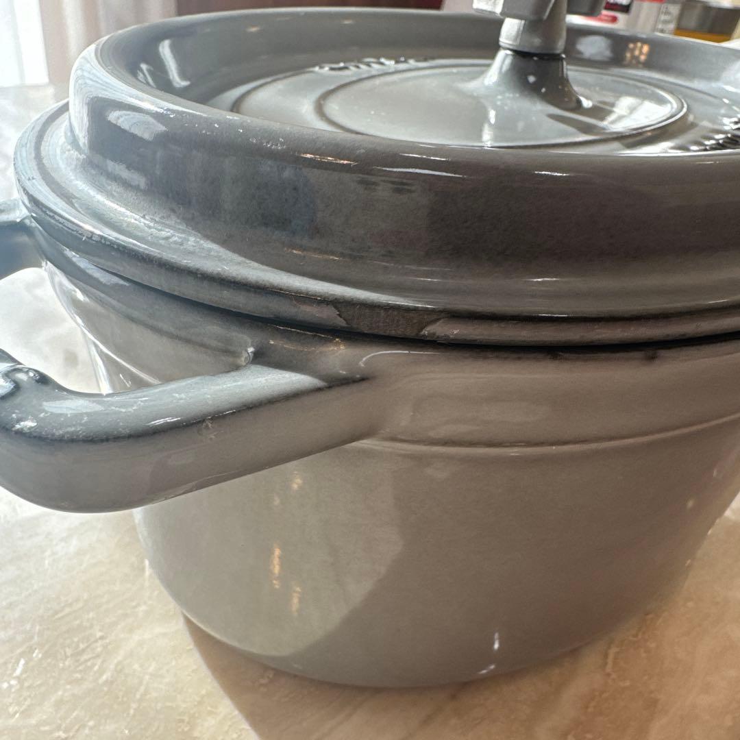 staub ピコ・ココット オーバル23cmグレー