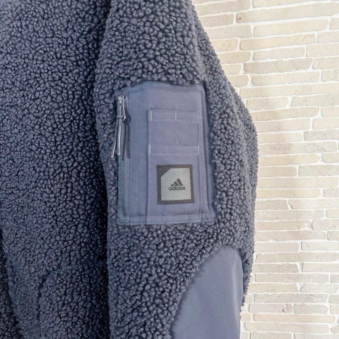 【adidas美品】ADICROSS リバーシブル ボア フェアウェイジャケット