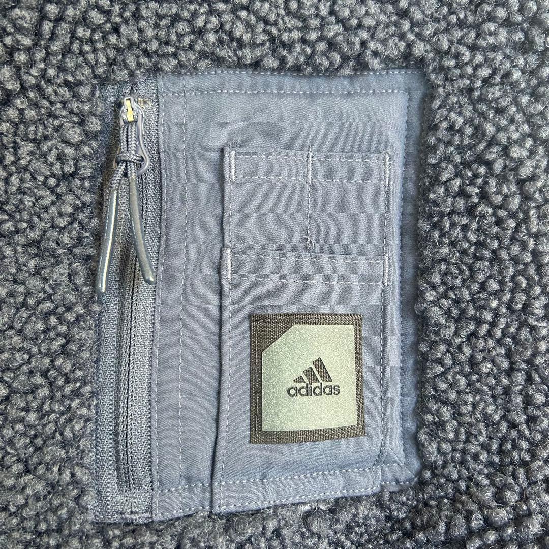 【adidas美品】ADICROSS リバーシブル ボア フェアウェイジャケット
