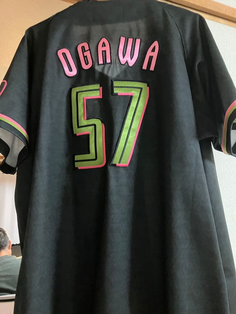 千葉ロッテマリーンズ 2024年 BSWユニフォーム 小川龍成　#57 サイズL