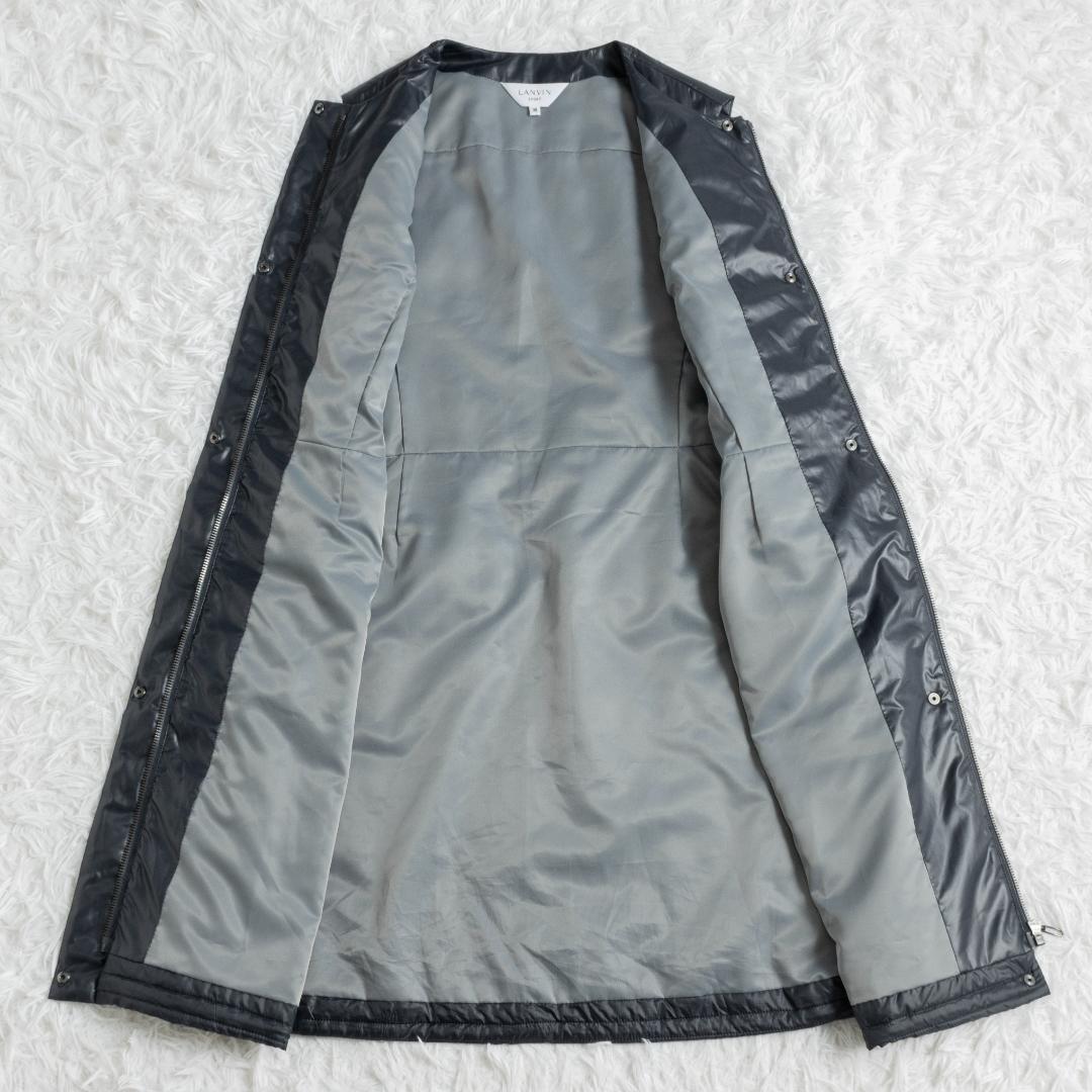美品 ランバンスポール ゴルフ 中綿ワンピース ベスト 保温 ベルト付 38