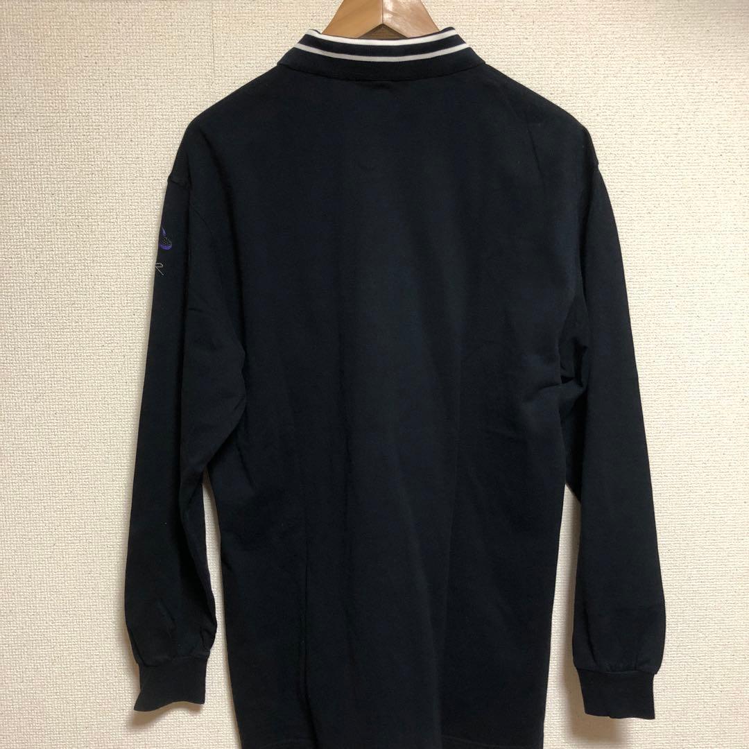 極美品　90s KENZO GOLF 刺繍ロゴ　長袖ポロシャツ　メンズXL