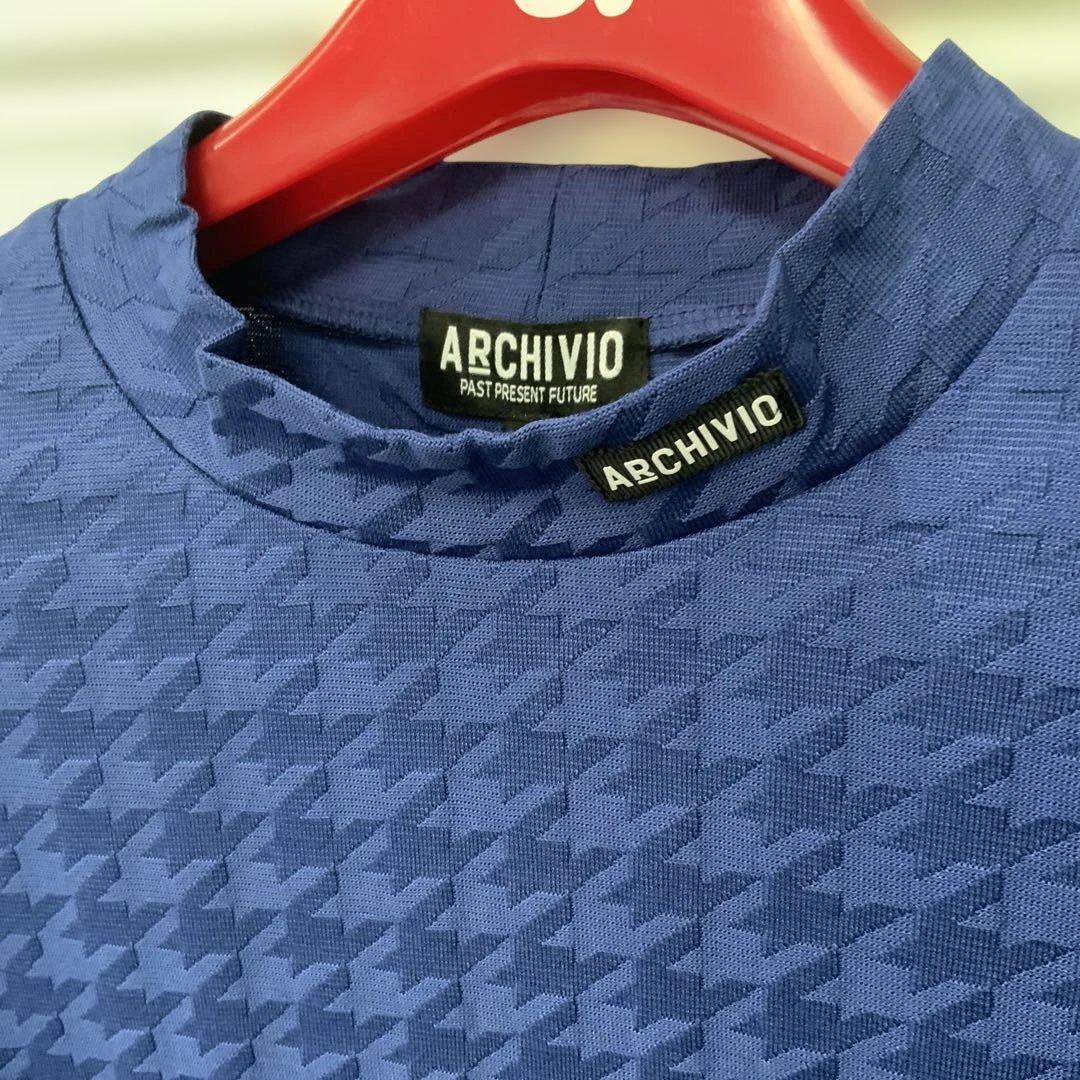 ARCHIVIO ネイビー メンズ　　ゴルフシャツ サイズ48