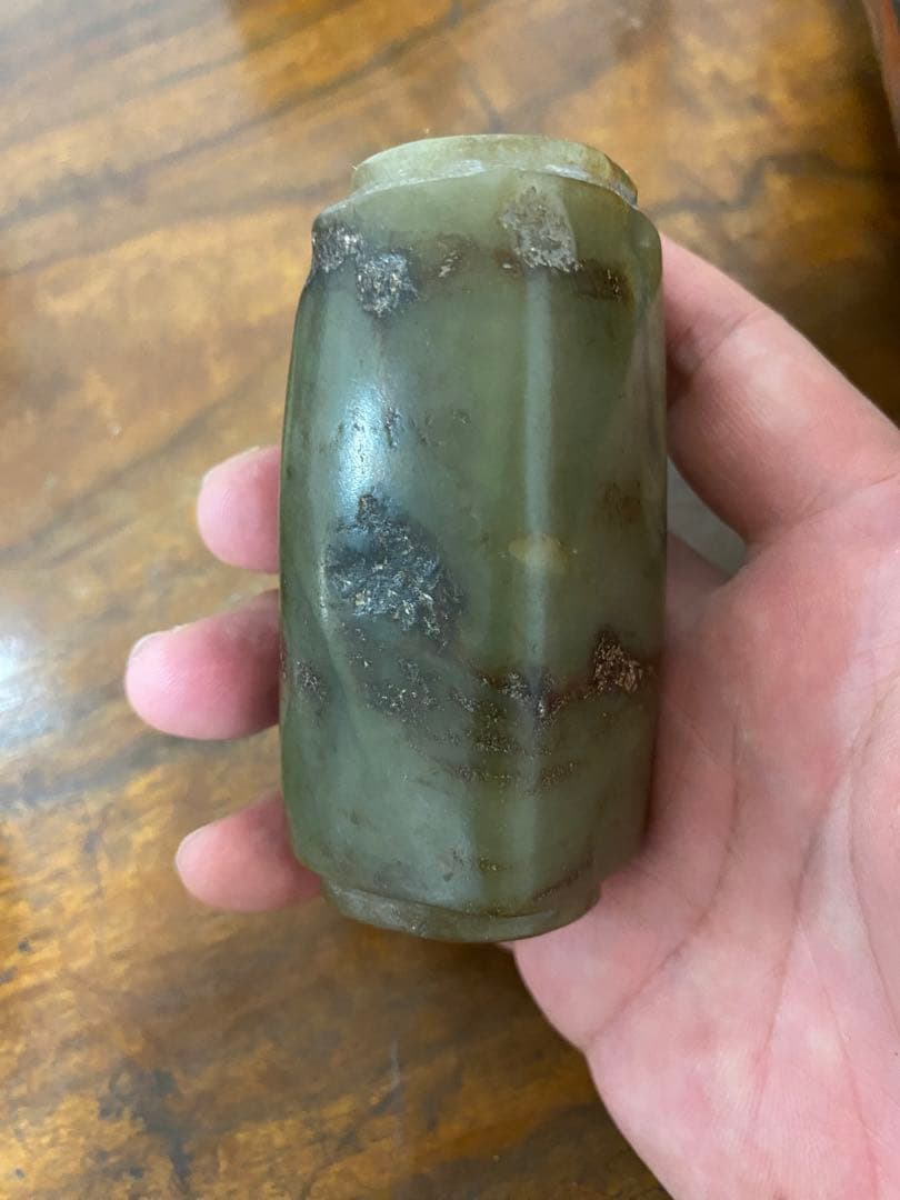 古玉 玉琮 黄玉 唐物 古玩