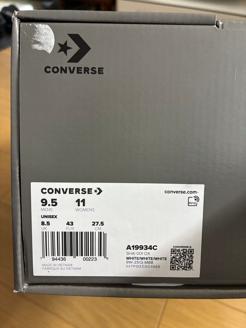 未使用 shai 001 Converse コンバース 27.5cm OKC 白