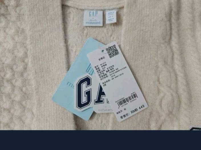 海外限定GAP×モフサンドmofusand❀ワンポイントカーディガンМ完売