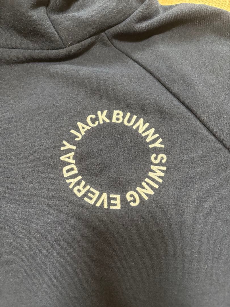 Jack Bunny‼︎ フードロゴ付きトレーナー サイズ5 ネイビー