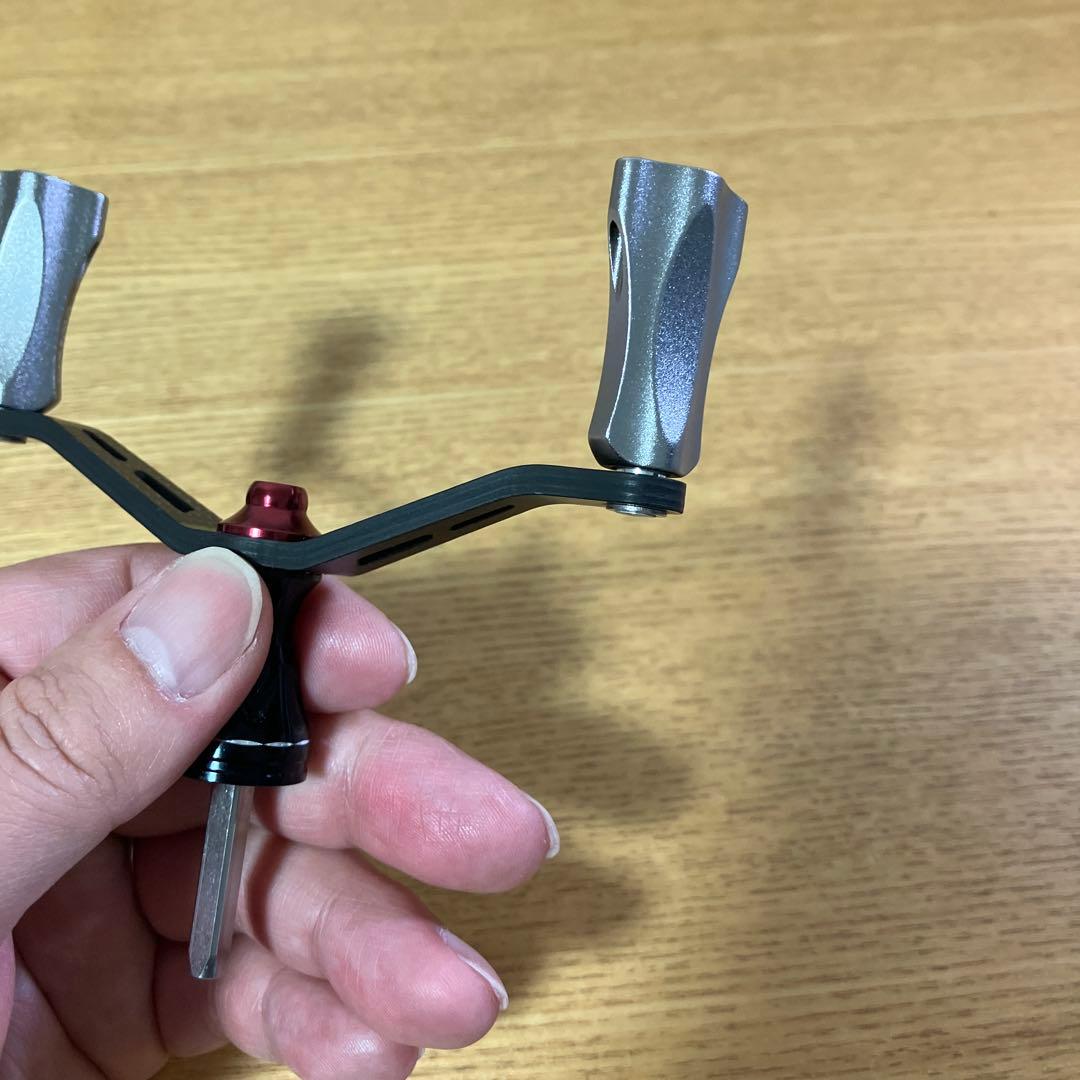 美品　シマノ4角軸　ゴメクサス　100mm ダブルハンドル　スタンド　セット