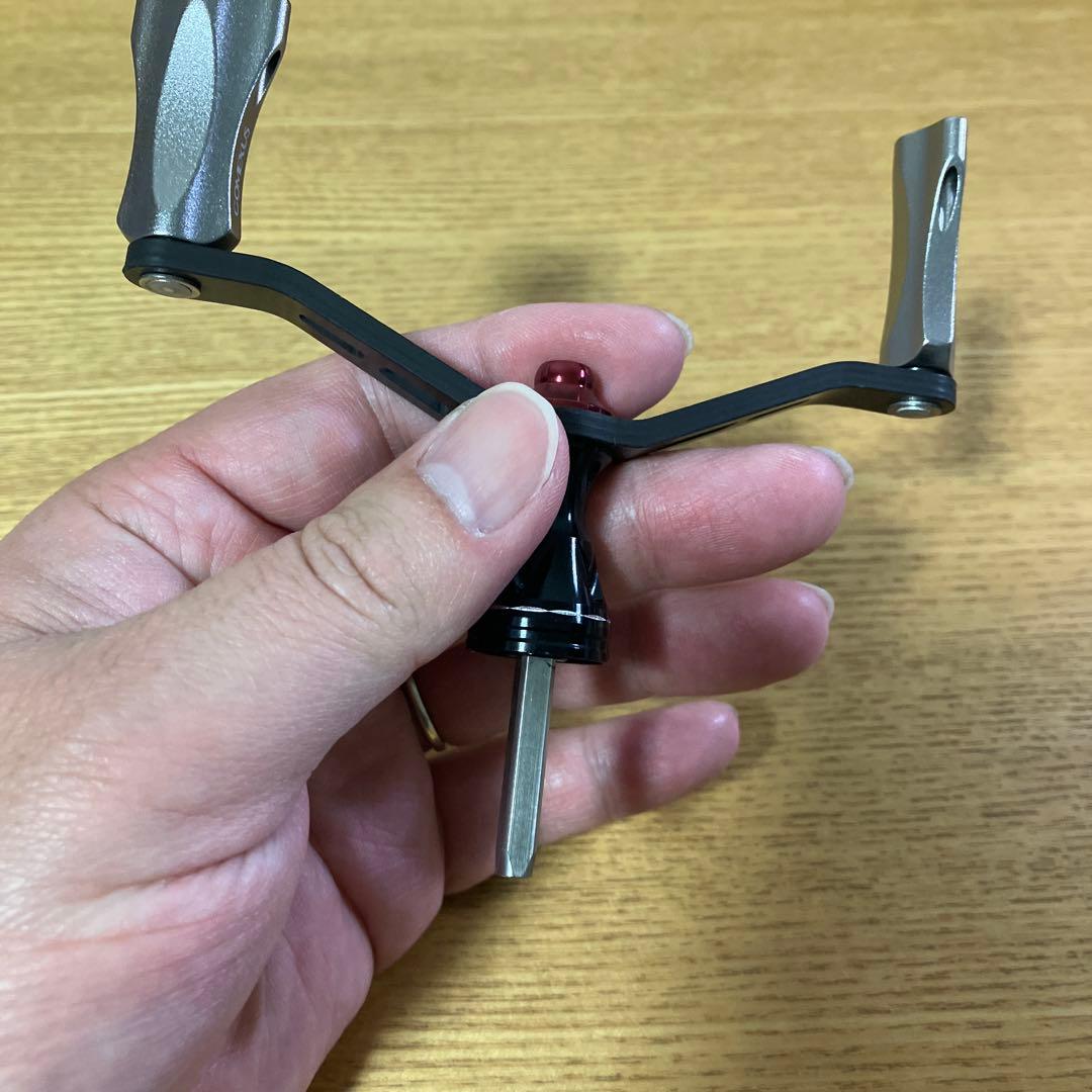 美品　シマノ4角軸　ゴメクサス　100mm ダブルハンドル　スタンド　セット