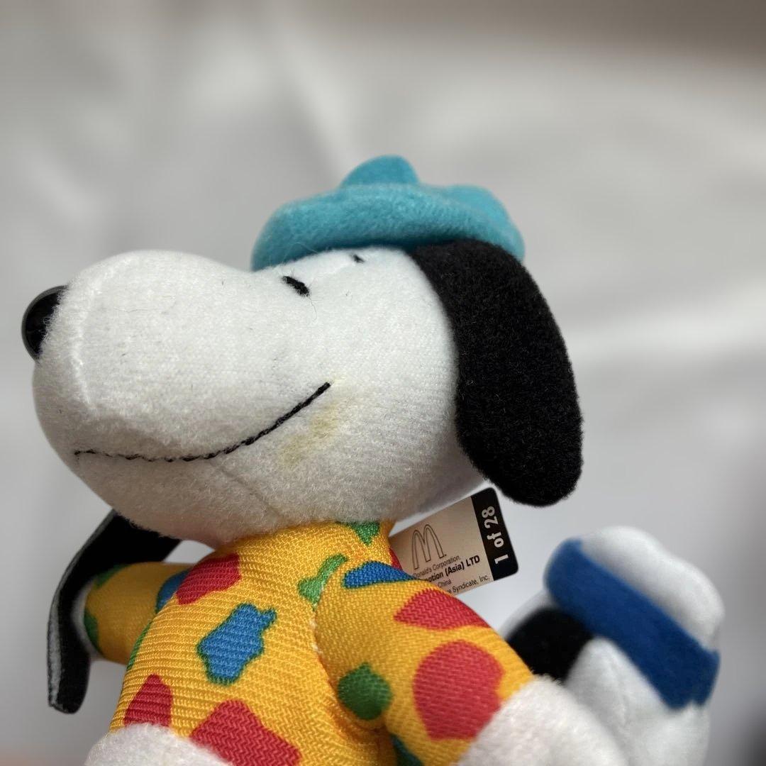 2001 マクドナルド　スヌーピー　タペストリー　コレクターキット　ぬいぐるみ