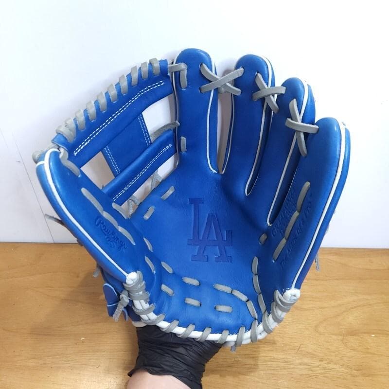 ローリングス LAドジャース MLBチームロゴグラブ 美品 内野用 軟式グローブ