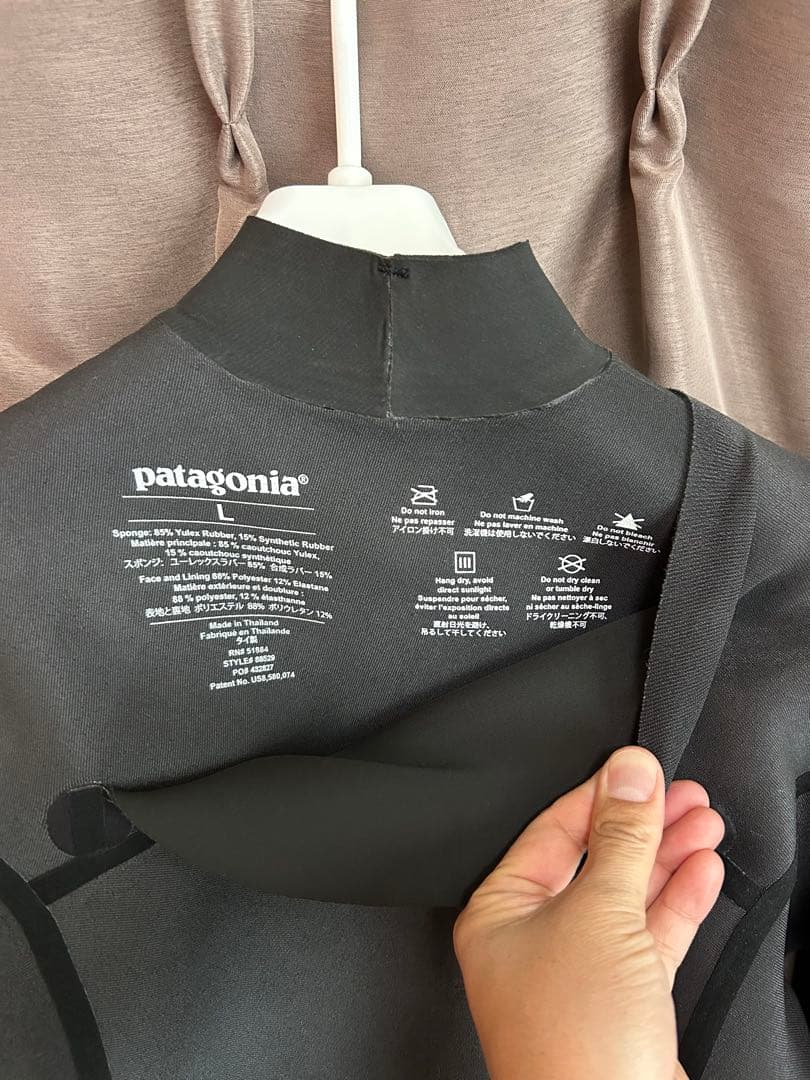 patagonia フルスーツ L ブラック