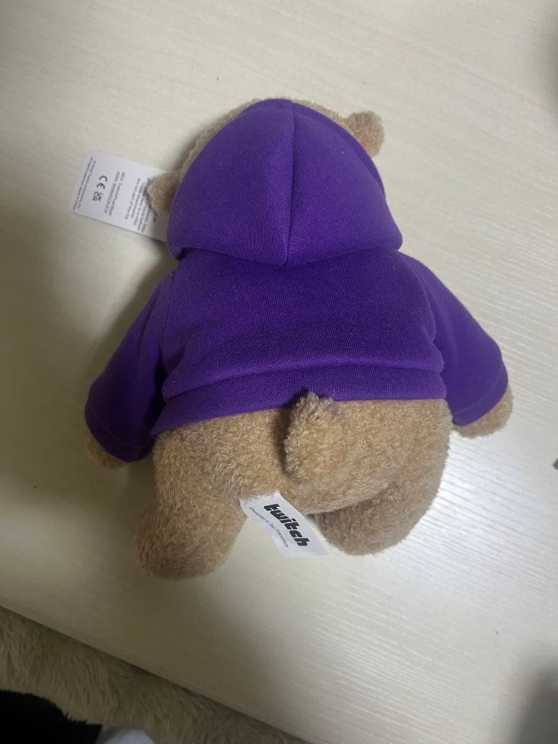 twitch フード付きクマ ぬいぐるみ