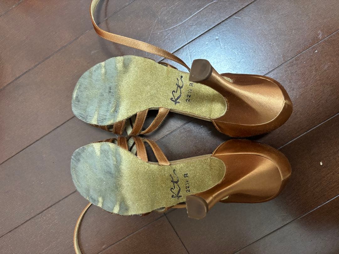 KENT 22.5 社交ダンスシューズ ブラウン 箱付き