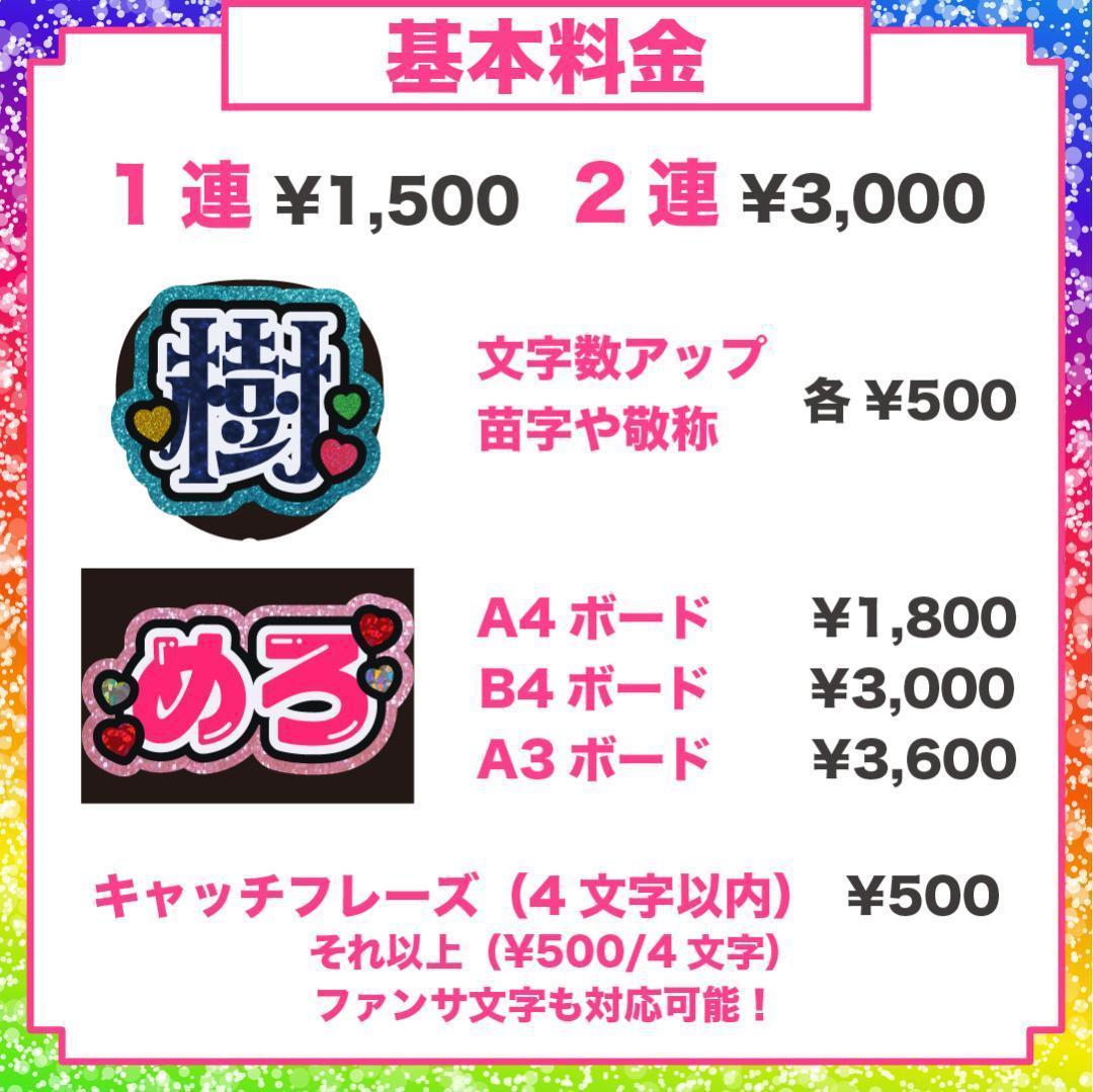 【ちゃちゃ】さま専用ページ　オーダー 名前 うちわ 文字 連結 パネル