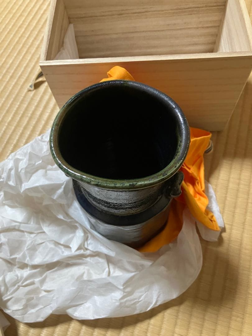 美山陶房 寺田康雄 花瓶 筒型