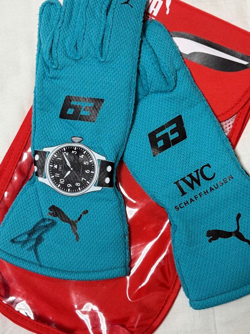 e Russell 直筆サイン入りグローブ IWC ノベルティ F-1