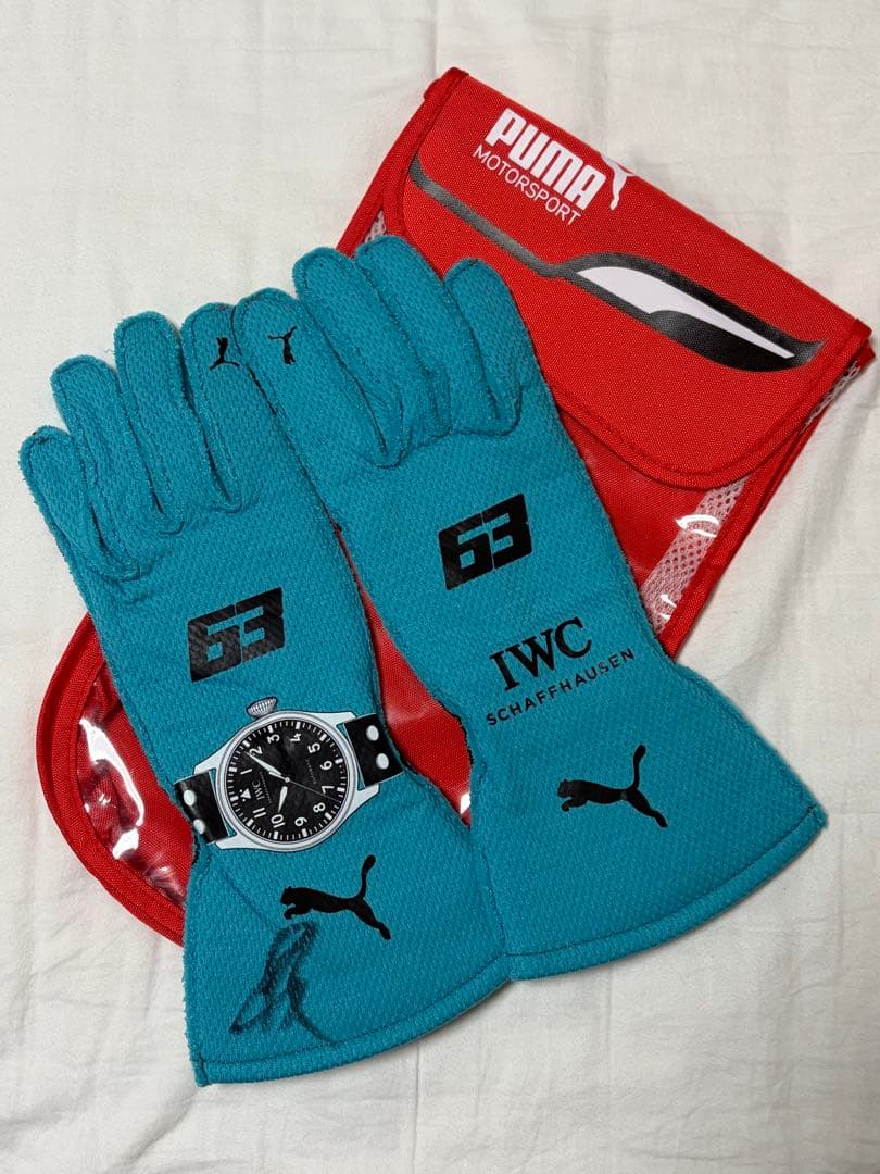 e Russell 直筆サイン入りグローブ IWC ノベルティ F-1
