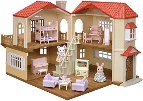 ★廃盤★レア★シルバニアファミリー   家  赤い屋根のお家　青い屋根のお家