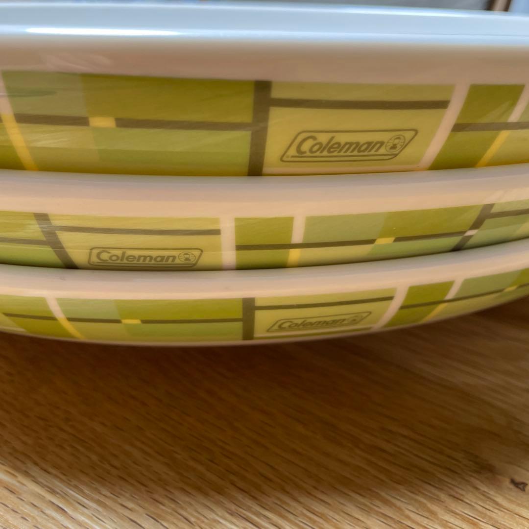 コールマン　大皿　ラージ　メラミン　プレート　未使用　3枚　Coleman 新品