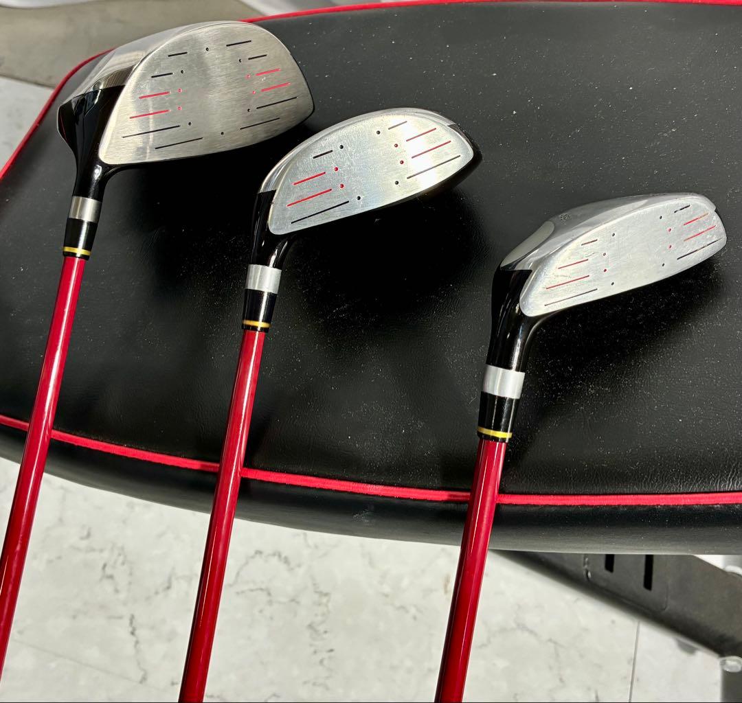 ①M1【美品】ワールドイーグルゴルフクラブ14本セット　キャディーバック付