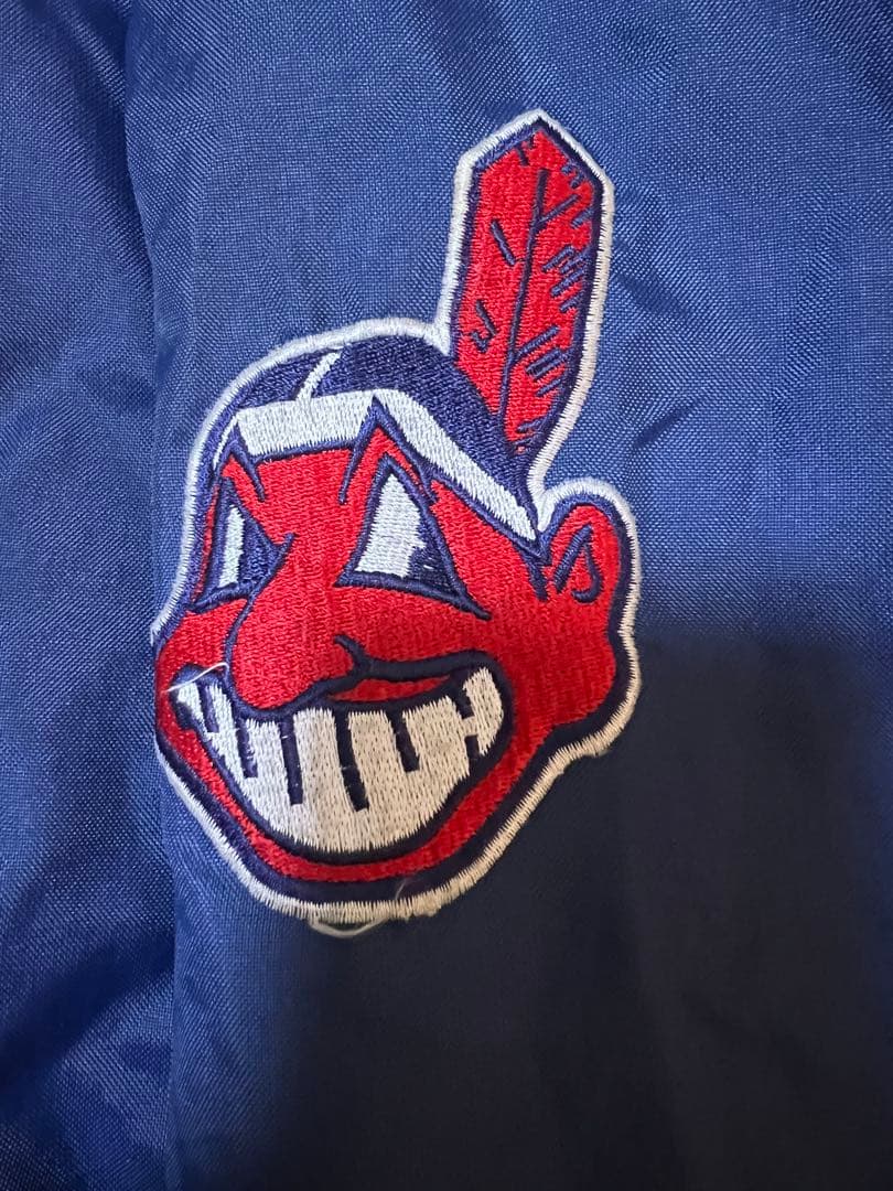 新品同様！90s MLB クリープランド・インディアンス ナイロンジャケット