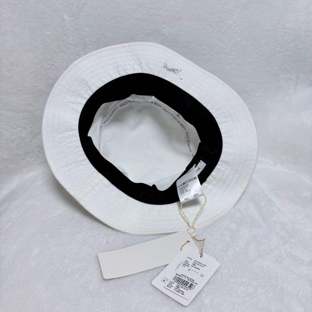 【新品タグ付】MARK & LONA スカルパッチ バケハ OFF WHITE
