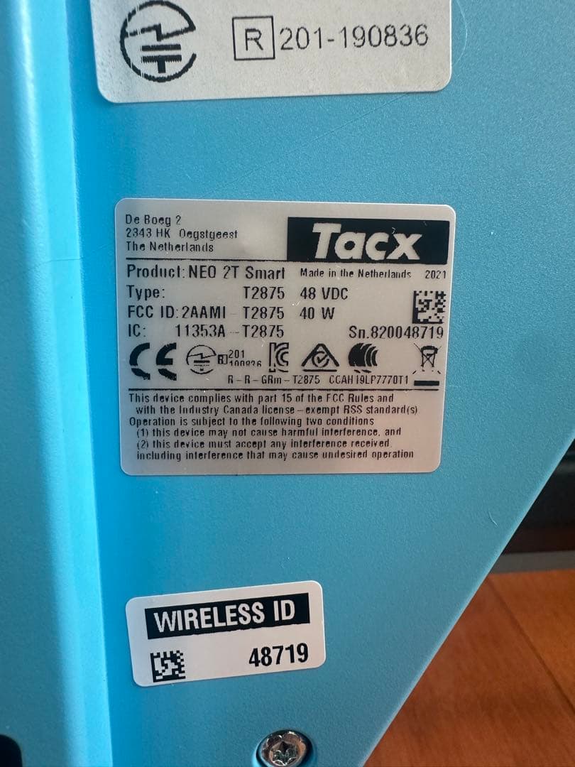 Tacx NEO 2T Smartタックスネオ　スマートトレーナー