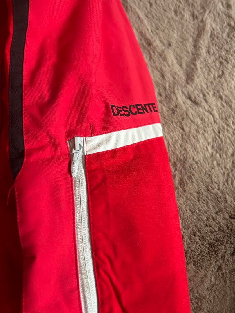 DESCENTE 赤 スキー ウェア上下セット