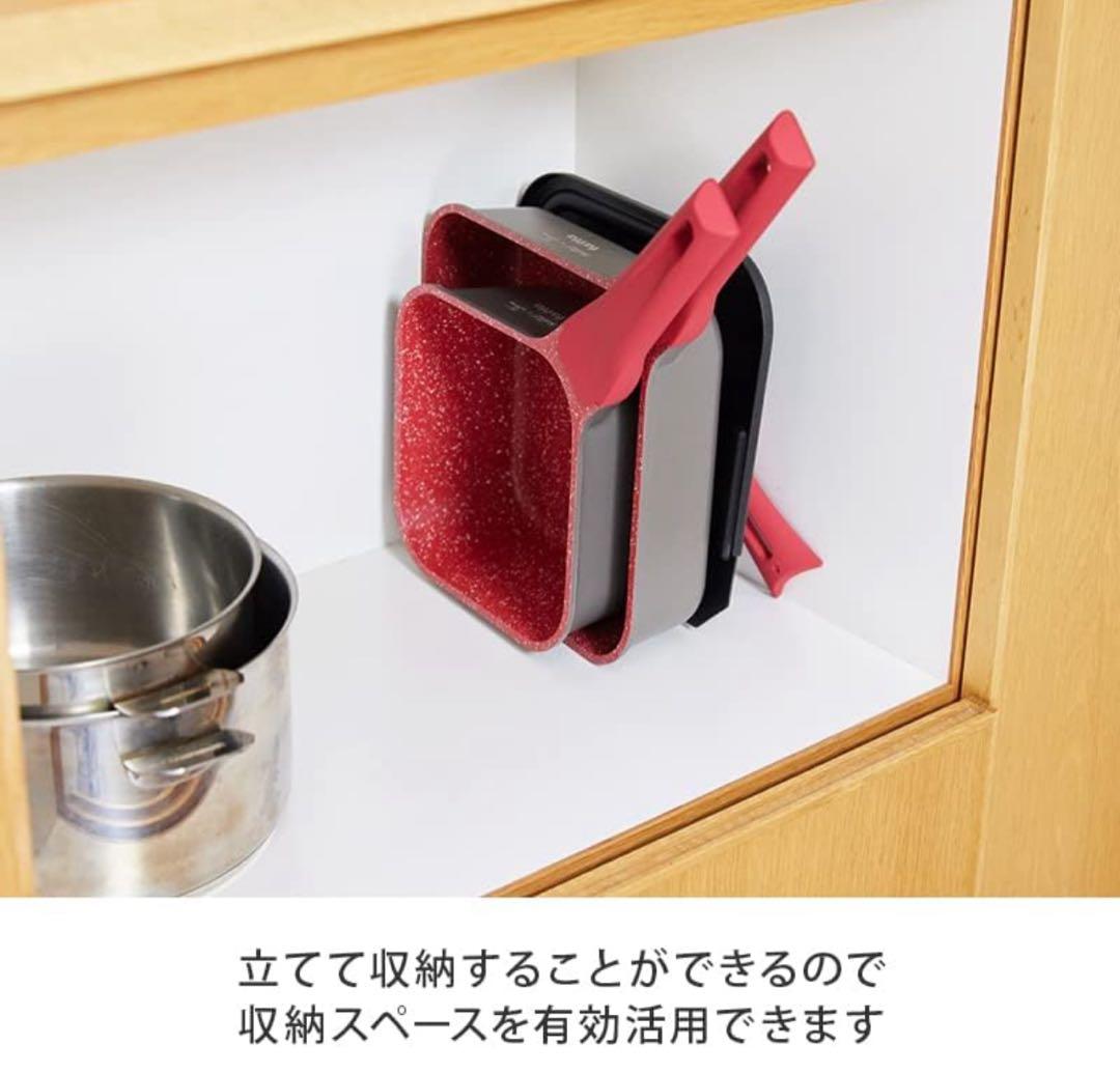 【新品未開封】タッタ マルチセット レッド フライパンセット スクエア型