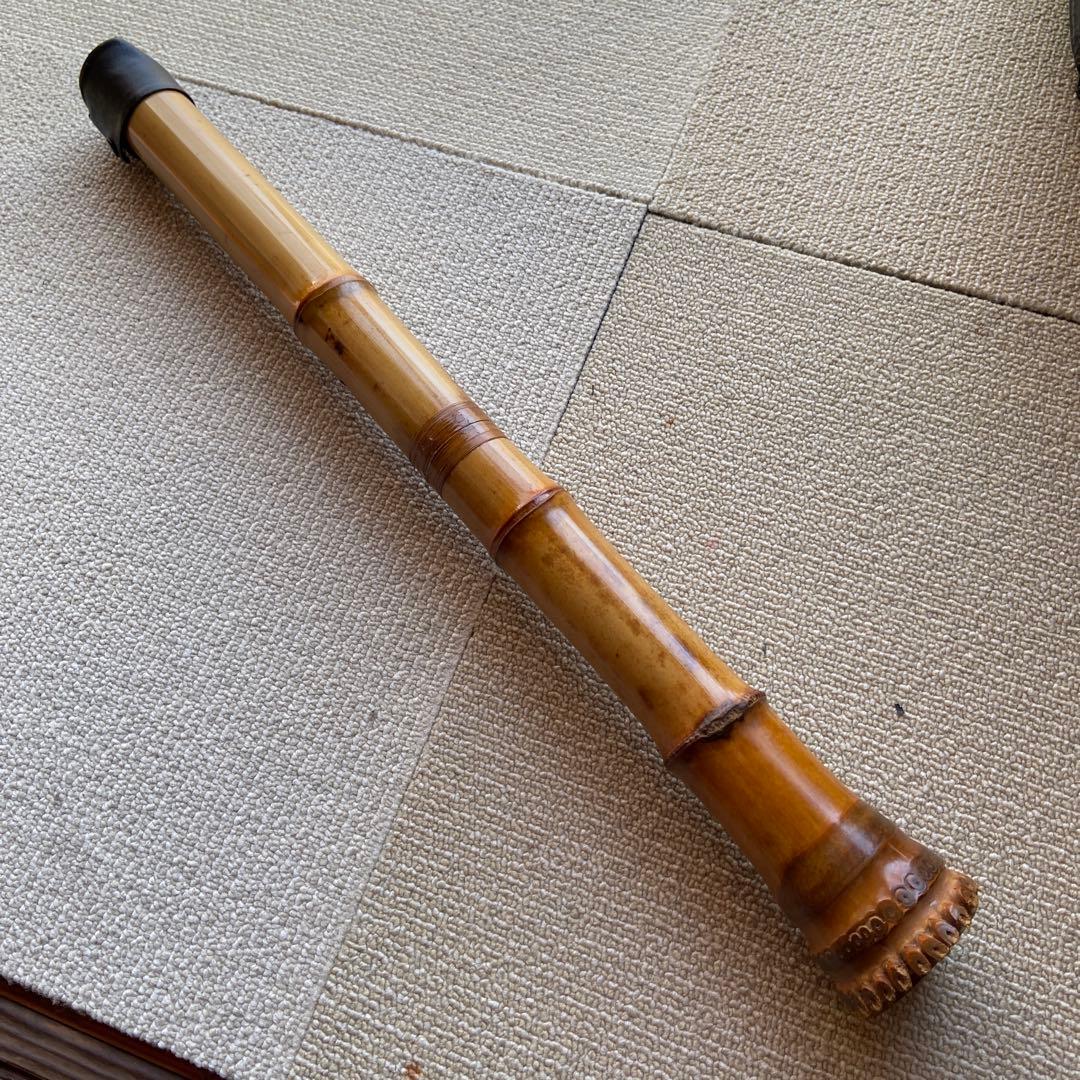 198 尺八　一尺七寸管　古京銘　名管