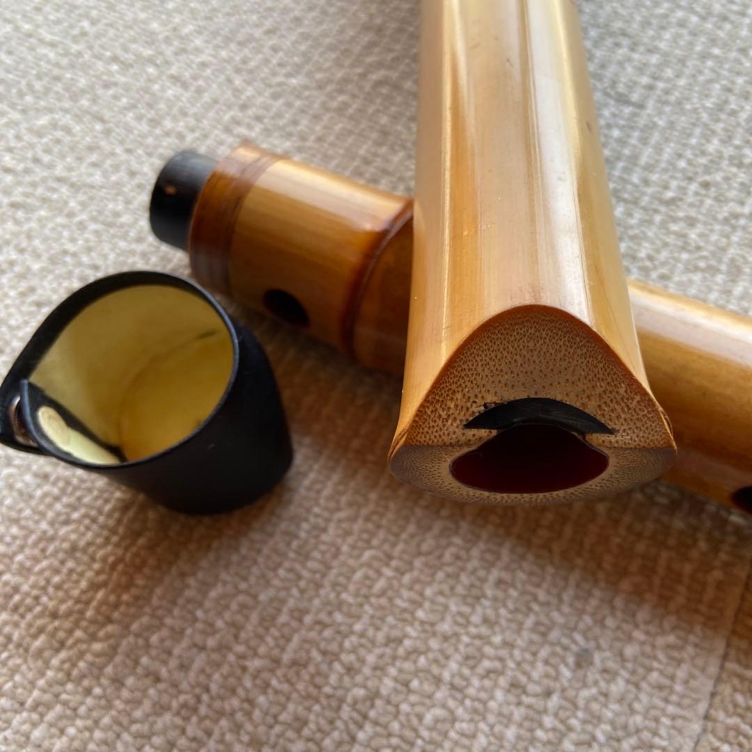 198 尺八　一尺七寸管　古京銘　名管