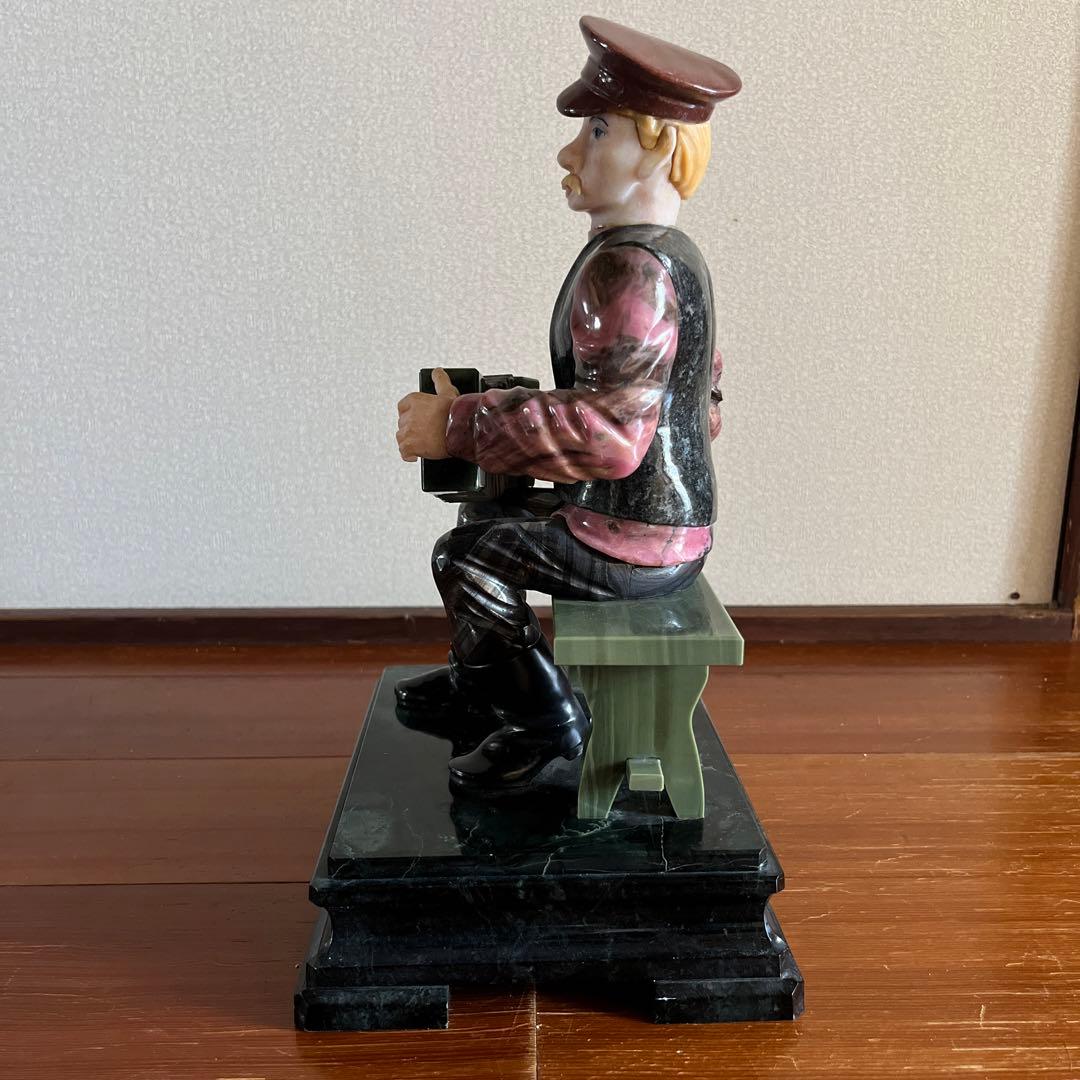 ロシア　貴石　置物　レア