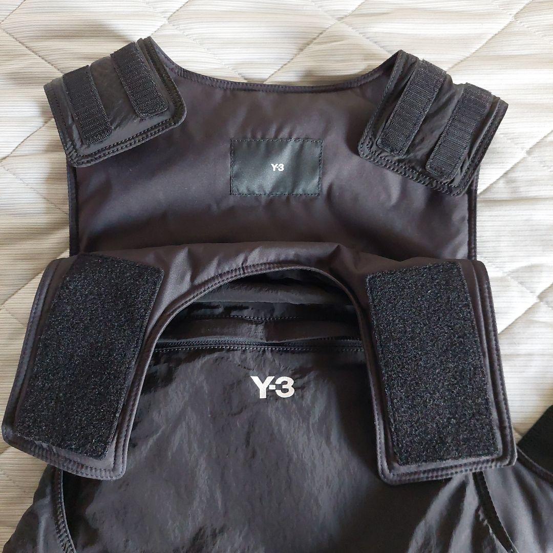 Y-3 ブラック ベスト フロントポケット付き
