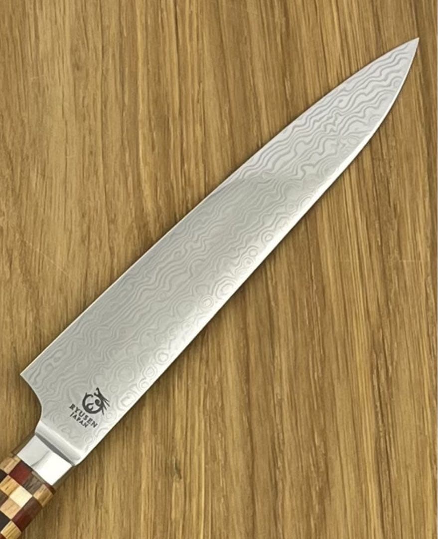龍泉刃物　鳳炎龍　コアレスvg10 + vg2 ペティナイフ135 寄木ハンドル