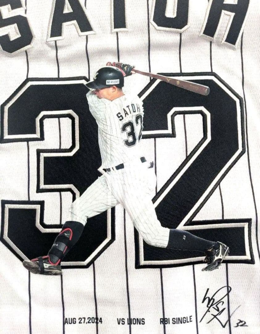 千葉ロッテ 佐藤都志也 受注生産ユニフォーム ベストシーン S 新品