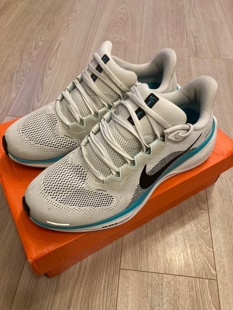 Nike Air Zoom ペガサス41 26cm グレー/ターコイズ