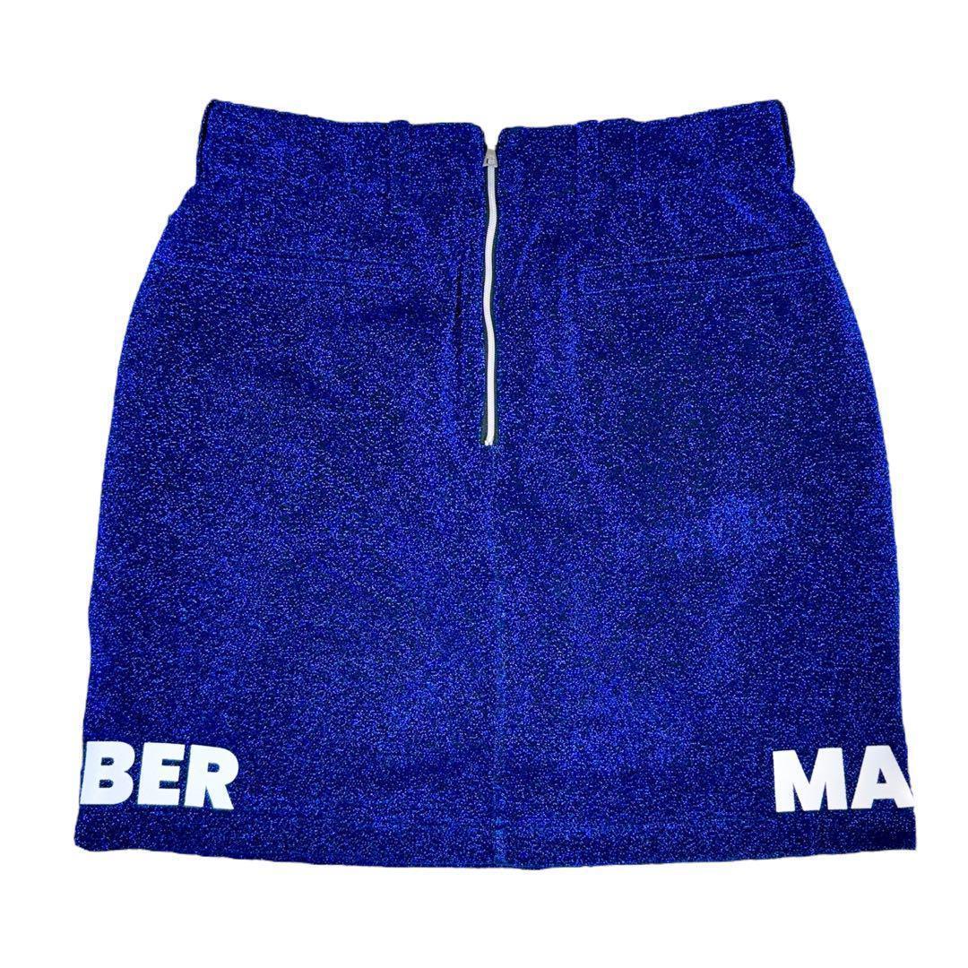 サイズF≒62〜80cm★DECEMBERMAY★ロゴ入りミニスカート B866