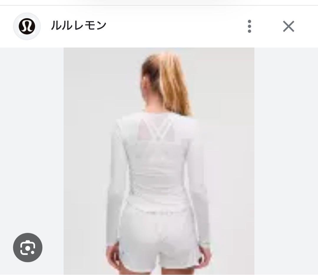 Lululemon 長袖 ヨガウェア サイズ2 ホワイト