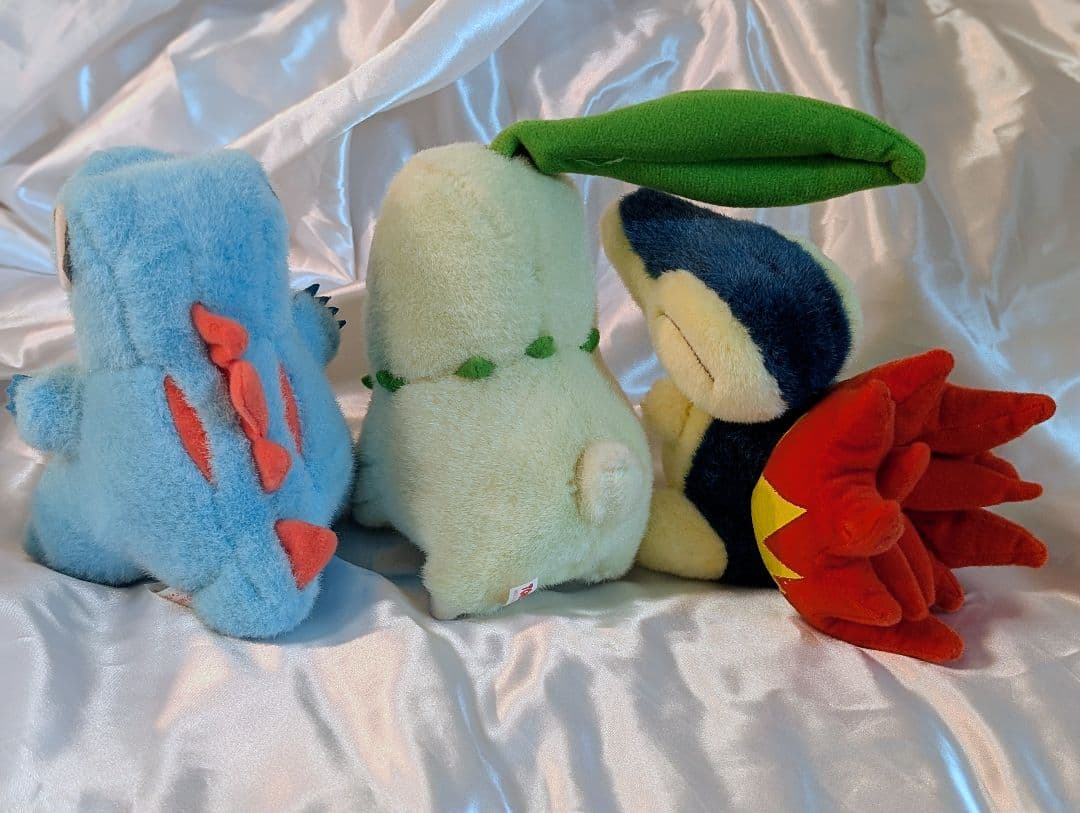 ポケモン　ぬいぐるみ　TOMY ワニノコ　チコリータ　ヒノアラシ　レトロ　初期